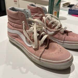 Vans Pink High-Top Sneakers - Excellent Condition